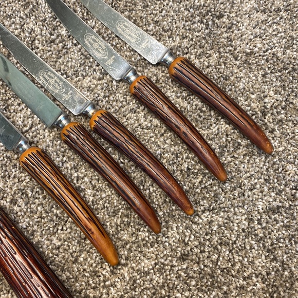 Vintage Set of Crown Sheffield/ Knives Vintage Washington Forge 4 piece set - Picture 6 of 6